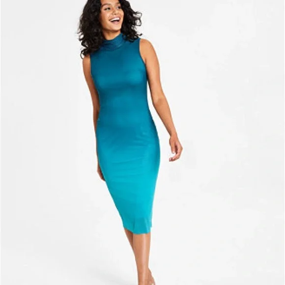 Bar III | Dresses | Bar Iii Ombr Midi Mesh Dress | Poshmark